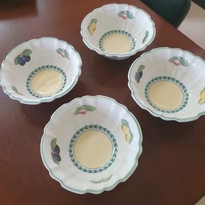 Villeroy & BochFrench Garden Fleurence Fluted Rice Bowl, 4pcs. Like new